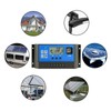 60A 12/24V LCD Display Street Lamp Intelligent Solar PWM Dual