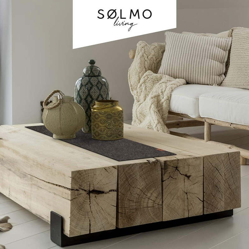 sølmo Designer Felt Table Runner, 100 x 30 cm, Washable, with