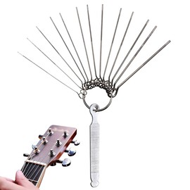 Guitar Nut File, String Instrument Maintenance Supplies, 1 Set, Guitar String Groove, Polishing Tool, File Adjustment, String Instrument Components, For Guitars, Mandolin, Bass, Ukulele, Banjo, and