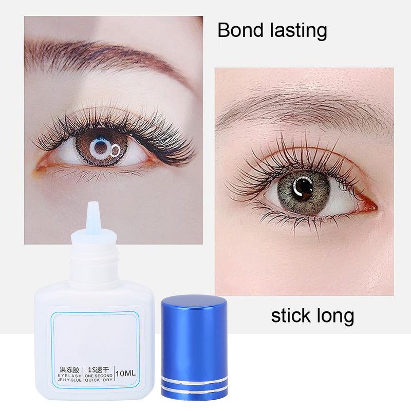 10ml Eyelash Extension Glue Transparent Fast Drying Longlasting Eyelash Grafting