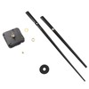 Coufce High Torque Long Shaft Clock Black Mechanism Kit Quartz