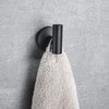 Marmolux Acc Towel Hook Black Bathroom Single Coat Robe Hooks