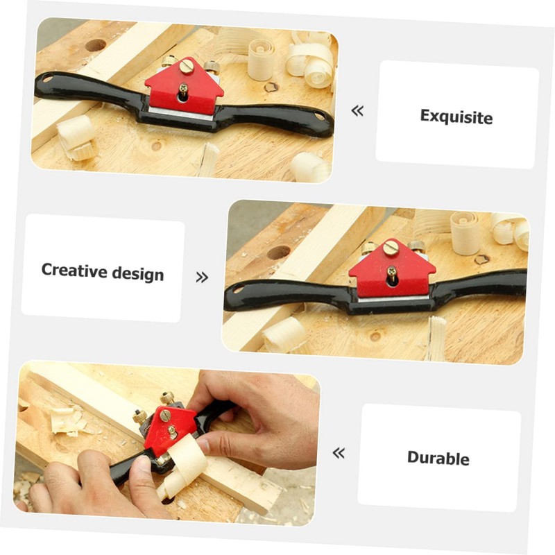 DOITOOL 1set Hand Planer Spokeshave Woodworking Tool for Curved Shaping
