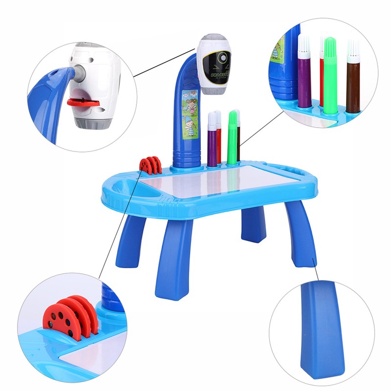 Educational Drawing Toys Set Painting Toy Projector Desk Tablet Learning