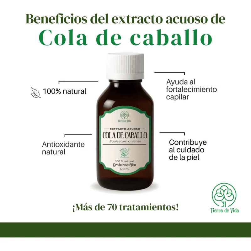 Extracto Acuoso De Cola De Caballo - Uso Cosmético 60ml