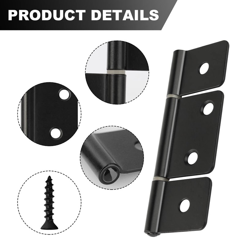 Screw Man Three Leaf Non-Mortised Hinge Bifold Door Hinges Bifold