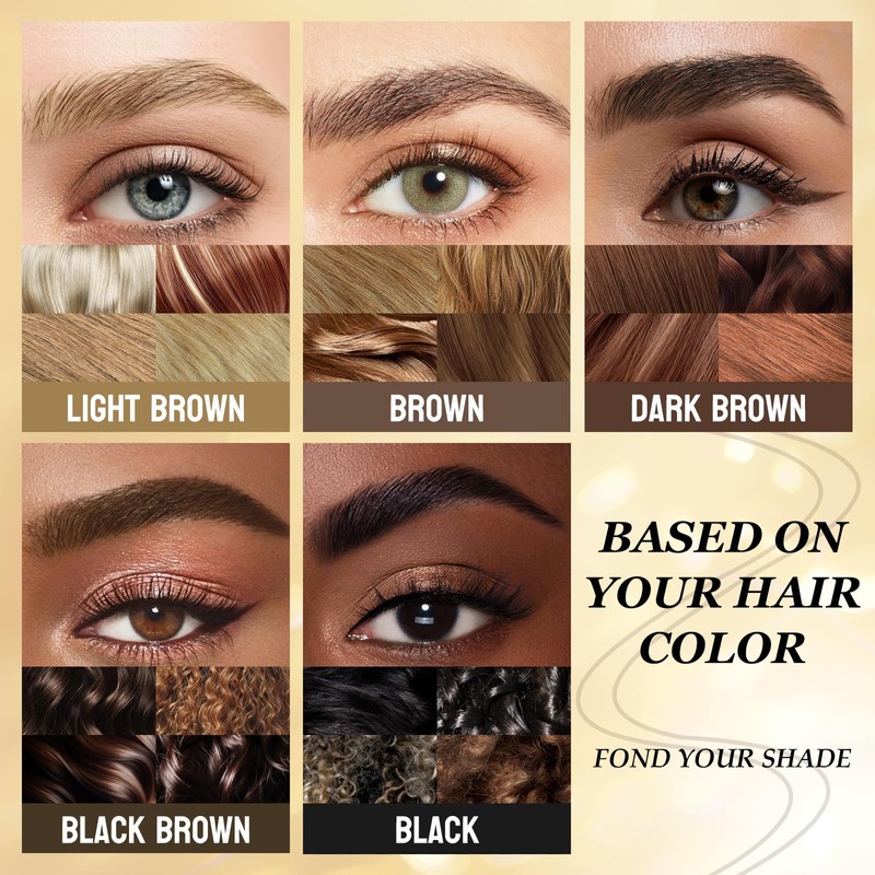 Magic Eyebrow Pencil, Waterproof, Microblading Eyebrow Pencil with 2 Micro