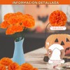 Flores Artificiales de caléndula Colocar,Incluir 50piezas Flores de Cempasuchil Artificiales