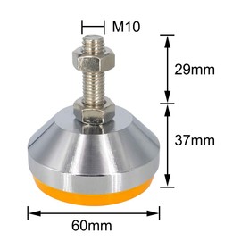Wolfride 2Pcs Machine Leveling Feet Heavy Duty M10 Thread Adjustable Leg Leveler for Workbench, Machine