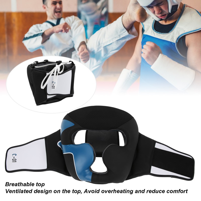BN FIGHT Boxing Helmet Head Guard Headgear for Sanda Mauy
