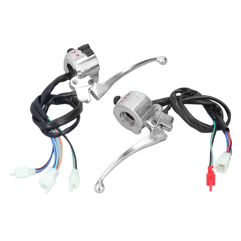 2pcs 22mm Motorcycle Drum Brake Handlebar Switch Left Right Aluminum
