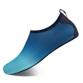 IceUnicorn Women's bathing shoes, swimming shoes, men's aqua shoes, beach shoes, surf shoes for water sports, beach, pool, surfing, yoga, F Blue, 46/47 EU