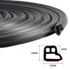 Unbranded 32.8ft Universal Car Weather Stripping Self-Adhesive Auto Door Rubber