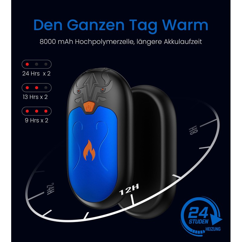 Hand Warmer Pocket Warmer (Blue, 9 x 4 x 3)