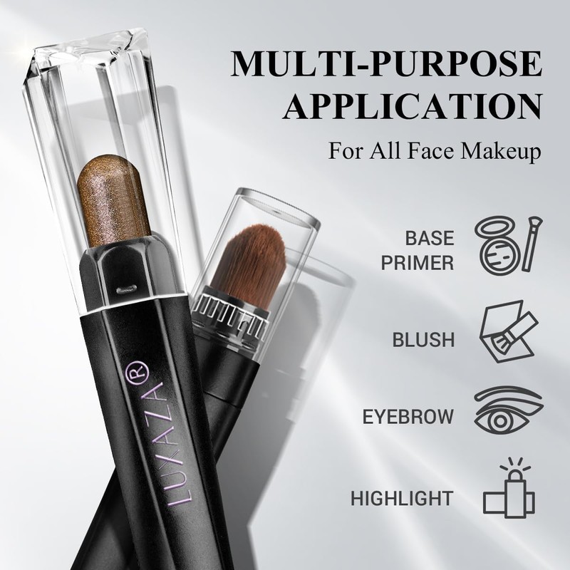 LUXAZA PRO Neutral Eyeshadow Stick Makeup 6PCS Set, Brown Nude