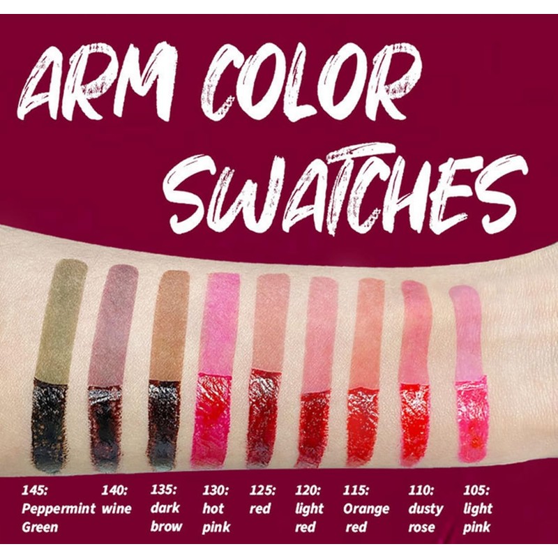 HOPHAT 3PCS Peel Off Lip Stain Lip Tint Set, Matte