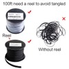 100ft - 1/4 inch PET Expandable Braided Sleeving – Black