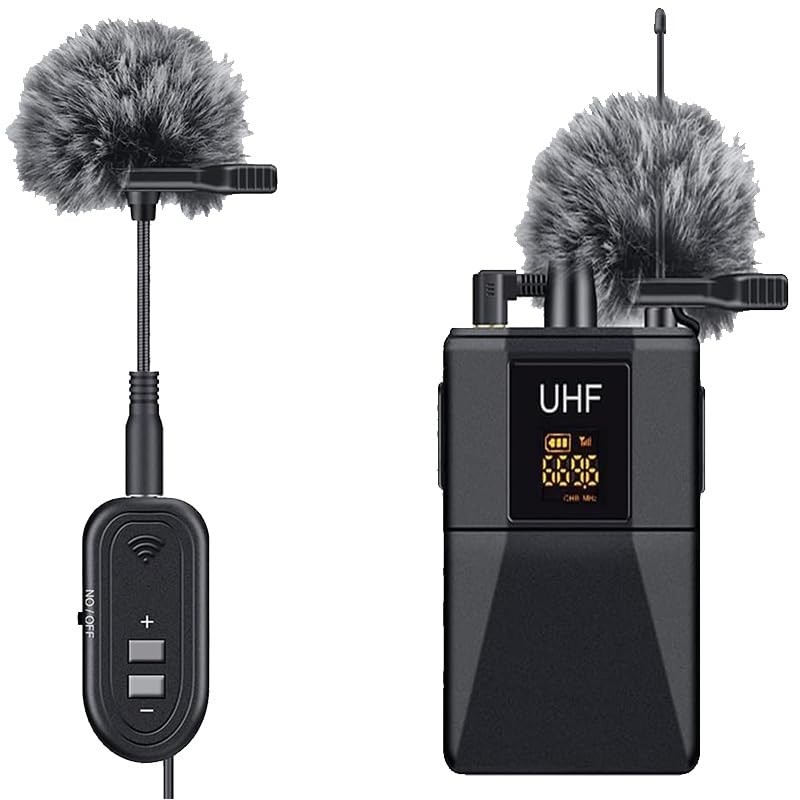 HUIKKJP Pin Microphone Windmuff, Pin Microphone, Windscreen, Noise Reduction, Microphone,