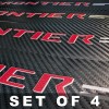 Advanced Trims 4Pcs RED Car Threshold Strip Door Plate Sill