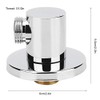 Shower Hose Connector, TOPINCN G1/2In Wall Elbow Mounted Bathroom Accessories