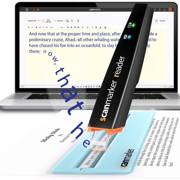 Scanmarker Reader | OCR Reading Pen | Assistive Tool for Dyslexia and Learning Difficulties | Windows, Mac, Chromebook, iOS & Android (Black, Scanmarker Reader)