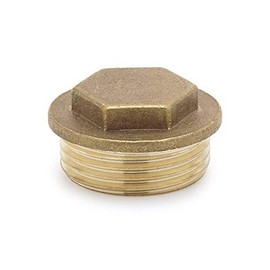 Pipe Cap 1" Male - Brass Pipe Cap NPT 1 inch Pipe Plugging Cap