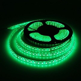 Neon Pop Made in London I Lumos LED Strip Light 9.6W/m, 16ft/5M 2835 SMD 600 LEDs 12V Flexible Cuttable IP65 Waterproof LED Tape for Bedroom Kitchen Cabinet Wardrobe TV (No Power Supply/Plug) (Green)