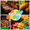 ECO-FUSED Corn Holders - 4 Pairs (Orange/Yellow/Blue/Green) - Corn on