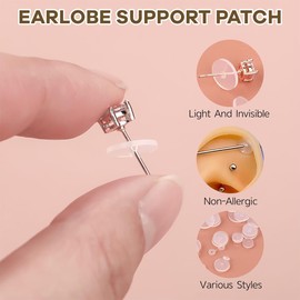 AFCJLTO 60pcs Mixed Size Anti Game Disc Game Meat Piercing No Pull Piercing Disc Game Plate Earring Backs (3/5/7/9/12/14 mm)