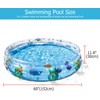 Kiddie Piscina de 60 x 11.8 pulgadas, para niños, piscinas