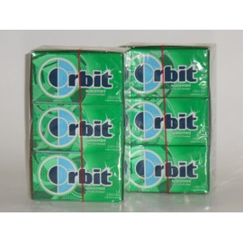 Orbit Spearmint Sugarfree Gum (2 Boxes = 24 Packages)