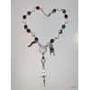 Italian Auto/Car Rosary With Red Horn & Mano Cornuto