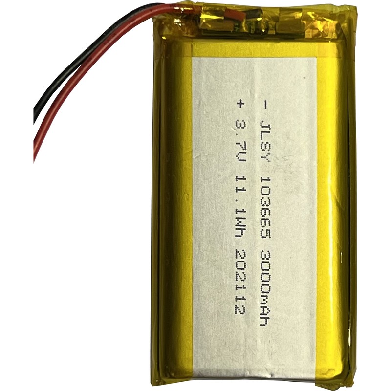 3.7V 3000mAh Rechargeable Lithium Polymer Battery - LiPo with JST