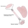 Rose Quartz Face Roller Massager Facial Lifting Tightening Roller Gua