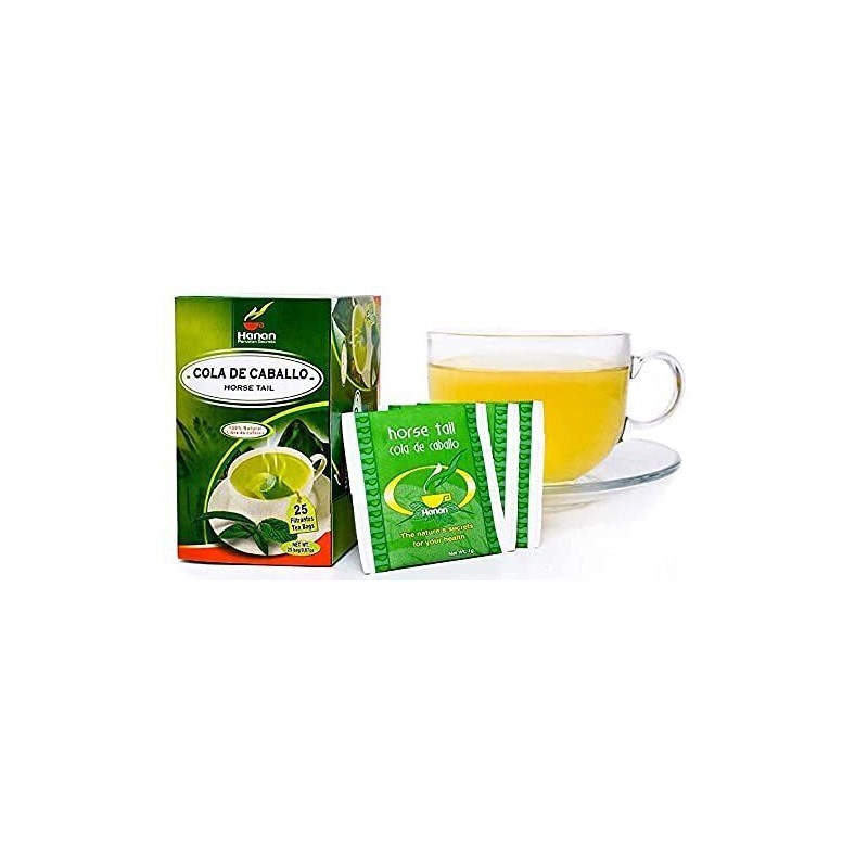Hanan Horsetail Tea Bags 25 Count Natural Hair Growth Elixir