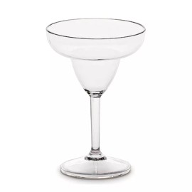 Lara's Gourmet Passions Lara’s Classic Margarita Glasses (Set of 4) – Shatterproof, BPA Free Plastic
