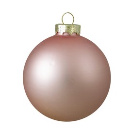 NORTHLIGHT WY00775 Pink Glass Ball Christmas Ornament Set, 4"