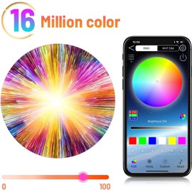KAVAVO KAVAVO Smart APP 16 Million Color Sunset Lamp Led Projector Home Decoration Photography Background Night Light (6 PCS)
