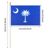 5 Pack South Carolina State Small Mini Wood Hand Held