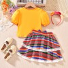 HIHA Little Girls Mexican Embroidered Outfit Kids Cinco De Mayo