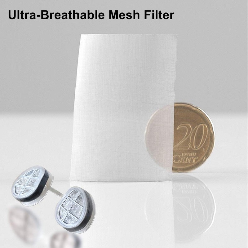WoodyKnows Ultra-Breathable Nasal Filters (Round, XL, 6 Pack)