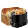 Daulesho Funny 3D Freshly Baked Toast Design 2 4 Slice