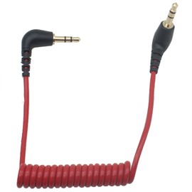 SYCZIOHU 1 Pcs Camera Microphone Cable 3.5mm TRS Male Audio Mic Cord for Interviews and Music Recording (Red)