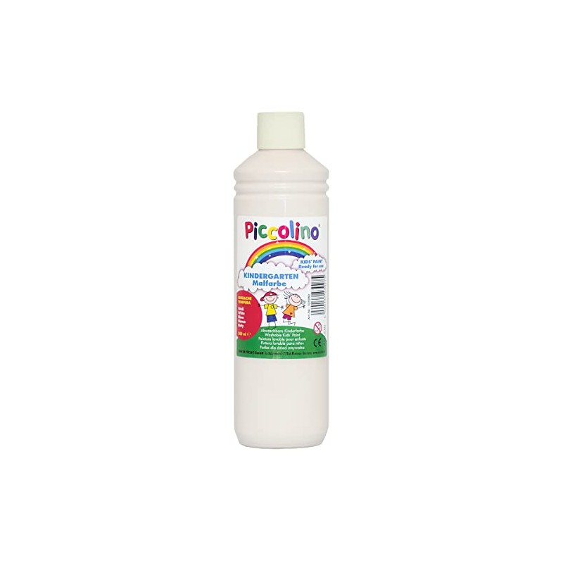 Piccolino Kindergarten Paint White 500 ml School Paint Nursery Primary