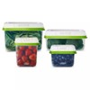 Rubbermaid FreshWorks Produce Saver, Medium and Large Storage Containers, With