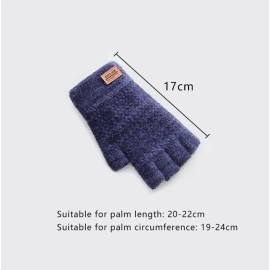 Unbranded Dark Blue  Fingerless Wool Knitting Gloves ~ POSH~ ONE SIZE FITS ALL- USA SHIP