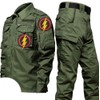 Heiorpai 2Pcs Super Hero Threads Tactical Decorative Applique Patch Embroidered