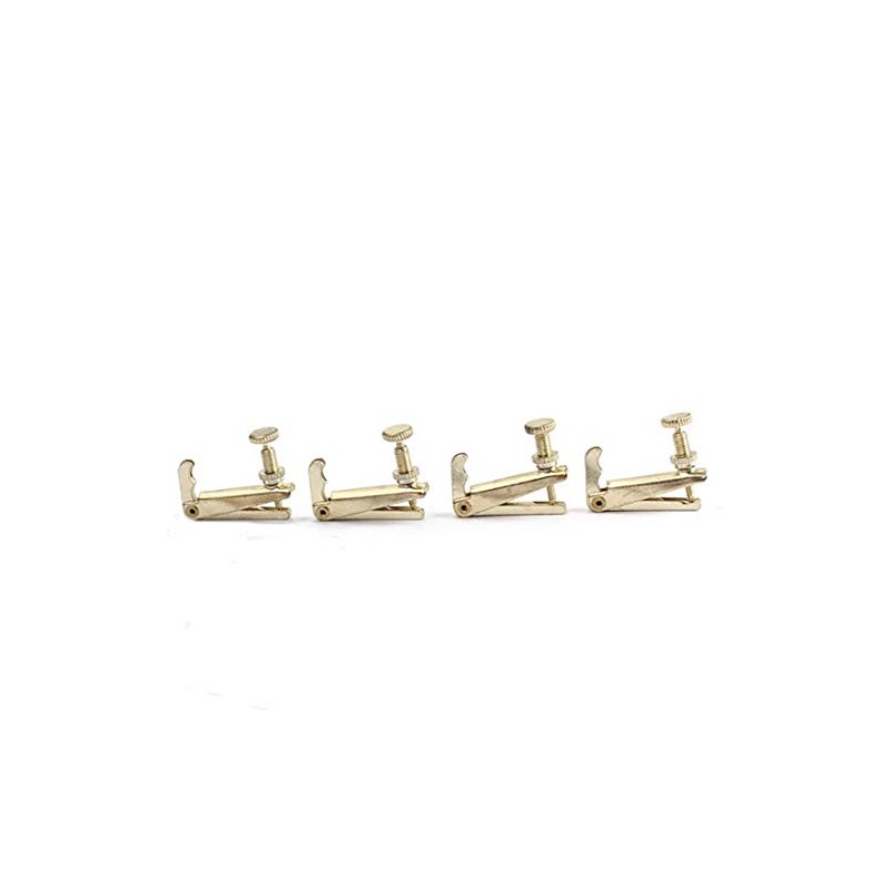 Zest Violins 4Pcs Silver Fine Tuners Replacement Parts for 4/4