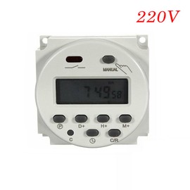 SagaSave Programmable Timer Switch, 220V Electric Weekly Digital Timer with LCD Screen