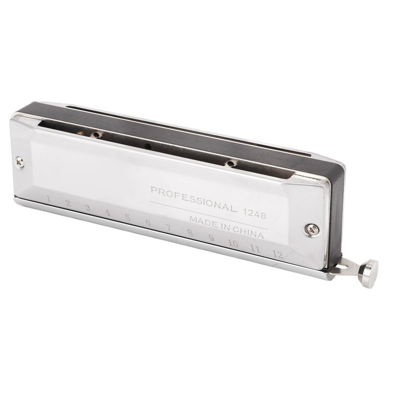 Chromatic Harmonica Metal 12 Holes 48 Tones Mouth Organ Harmonicas